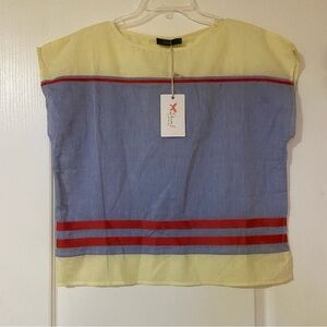 THML Yellow and Blue Top